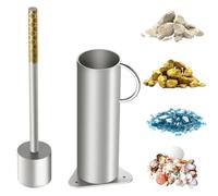 YOTAN Rock Crusher, Stainless Steel Heavy Duty Frit Maker, Glass Breaker Ore Crusher, for Gold Prospecting, Gold Panning, Mining, Pulverizer Mine, Rock Hound, Gold Rush