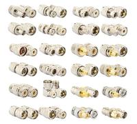 YOTENKO 24PCS PL259 SO239 Adapter Kit, SMA to BNC Adapter Kit - UHF PL259 SO239 to BNC/SMA/PL-259 SO-239/N/F/SMA to BNC Male Female RF Antenna Connector Coax Set