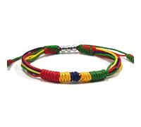 YOTHIWAD FLag Bracelet Patriotic Country Code Flag Pride Bracelet Tibetan Wrist Wrap Bracelet for Women, Men, String Thread, 1 pack, no gemstone