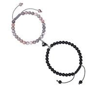 YOTHIWAD Magnetic Bracelets for Couples,Love Friendship Bracelets His and Hers bracelets Couple Bracelets Natural Turquoise Beaded Bracelet Women Men For Valentine's Day Daily Gifts