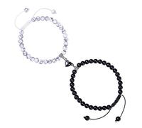 YOTHIWAD Magnetic Bracelets for Couples,Love Friendship Bracelets His and Hers bracelets Couple Bracelets Natural Beads Bracelet Women Men For Valentine's Day Daily Gifts