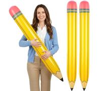 YOTHORN 2 Pcs 44 Inch Inflatable Pencils, Large Inflatable Crayons Blow Up Pencil, Graduation Party Decoration, Welcome Back to School Pencil Balloons for Classroom Garden Birthday Party Decorations