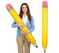 YOTHORN 44 Inch Inflatable Pencils, Large Inflatable Crayons Blow Up Pencil, Graduation Party Decoration, Welcome Back to School Pencil Balloons for Classroom Garden Birthday Party Decorations (1 Pc)