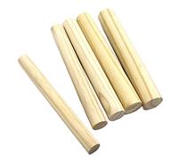 yotijar 30cm Length 2-5cm Dia Thick Round Pine Wood Sticks Wooden Dowel Rods for Craft Building Architectural Model Pack of 2-2x30cm