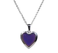 yotijar Heart Mood Gemstone Necklace Gemstone Color Changing Emotion