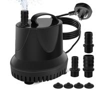 YOTINO 2800L/H Submersible Water Pump - 45W Ultra-Quiet Aquarium & Fountain Pump with 9ft Lift, 3 Nozzles & 4.6ft Power Cord for Fish Tanks, Ponds, and Water Features
