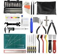 YOTINO 82 Pieces 3D Printer Accessories, 3D Printing Tool Kit, with Tweezers, Pliers, Carving Knife, Cleaning Needles, Wrench Set for Cleaning Finishing Printing