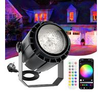 Yotivki Outdoor Water Wave Projector Light, 150W RGBW Colour Changing, Smart APP & RF Control, 1-100% Dimmable, IP65 Waterproof, Music Sync, Timer, for Garden Parties & Christmas Decor