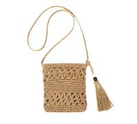 Yotlein Women's Summer Shoulder Bag, Straw Shoulder Bag for Women, Hollow Leisure Braided Bag, Summer Beach Bag for Women, Crochet Woven Bags, Bohemian Style