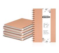 YOTNUS 6 Pack Spiral Notebook,Hard Cover Notebooks for Work and Study
