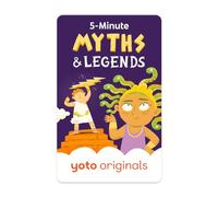 Yoto 5-Minute Myths & Legends - Kids Audio Card for Use with Player & Mini All-in-1 Audio Device, Screen-Free Listening with Fun Playtime, Bedtime & Travel Stories, Ages 4+