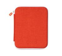 YOTO Card Case in Fruit Punch (Orange) - Kids Accessory, Soft Portable Folder with Zipper & 64 Pockets for Player & Mini Audiobook Cards, Card Binder Holder with Sleeves for Travel