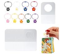 Yoto Card Holder, 10 Card Rings with 200 Labels for Yoto Mini Cards Storage, Travel Organiser for Kids to Sort and Protect Their Card Collections, Durable Card Accessories