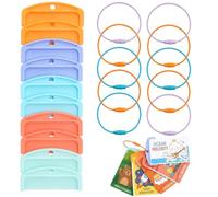 Yoto Card Holder with 10 Yoto Card Holder Ring, 10 Pack Yoto Card Case Holder for Organised Audio Card Storage, Portable Card Case Compatible with Yoto Make Your Own Cards for Home and Travel