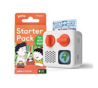 Yoto Mini (2024 YM002 Edition) + Starter Pack for Big Kids Bundle - Screen-Free Bluetooth Audio Device, All-in-1 Travel Device for Stories Music Podcasts Radio
