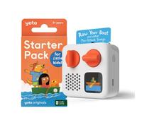 YOTO Mini (2024 YM002 Edition) + Starter Pack for Little Kids Bundle - Screen-Free Bluetooth Audio Device, All-in-1 Travel Device for Stories Music Podcasts Radio