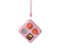 Yoto Mini Adventure Jacket in Think Pink with Matching Wrist Lanyard - Accessory for Kids Mini Audio Player, Anti-Slip Silicone Skin Cover, Fitted Protective Sleeve Case