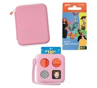Yoto Mini Bundle + Disney Pixar Audio Collection + Adventure Jacket & Card Case in Think Pink - Kids Screen-Free Bluetooth Audio Player, All-in-1 Travel Device for Stories Podcasts Radio White Noise