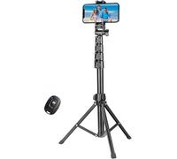 YOTOCversion 1.7 Meter/67 inch Phone Tripod Stand & Bluetooth Selfie Stick, Cellphone Tripod with Bluetooth Remote, Compatible with iPhone 17/16/15/14/13/12/12 pro/11/11pro/8