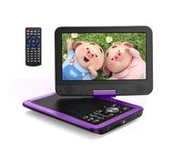 Yoton 12.5" Portable DVD Player with 10.5" HD Swivel Screen, Easy Setup for Kids & Elderly, 6-Hour Battery Life, Includes AV Cable & Car Charger, Supports USB/SD Card(Not Support Blu-ray), Purple