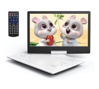Yoton 16.9" Portable DVD Player, 14.1" HD Screen, Easy Setup, 6H, White