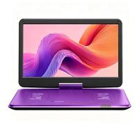 Yoton 17.5" Portable DVD Player, 15.6" HD Screen for Elderly, 6H, Purple
