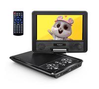 Yoton 9.5" Portable DVD Player with 7.5" HD Swivel Screen, Easy Setup for Kids and Elderly, 6 Hours Working time, Supports All-Region, Headphone/AV-IN/AV-OUT/USB/SD Card [Not Support Blu-ray]