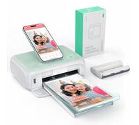 YOTON Photo Printer 4x6, Picture Printer with 54 Sheets for Phone/PC | 4PASS Dye-Sublimation, AR Video Printing, Wi-Fi Connection, Gift for Travel & Family Memories, for iPhone/Android/PC, Green