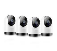 YOTON WS03 2K 3MP PTZ 2.4G/5G WiFi Indoor Security Cam Pet Camera, 4 Pack | House Security, CCTV Camera, Dog Cat Camera, Baby monitor, 360° View, Night Vision, Motion Tracking, Two-Way Audio, Alexa