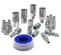 YOTOO 19 Pieces Air Hose Fittings, 1/4 NPT Industrial Air Coupler & Plug Kit