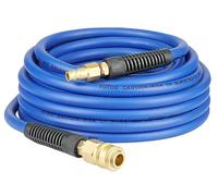 YOTOO Compressed Air Hose, 10m, 6mm ID x 15.5mm OD, 300 PSI, Rubber/PVC, 1/4 Inch Germany Quick Coupling Connections, Bend Limiter