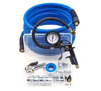 YOTOO Heavy Duty Air Compressor Accessory Kit 20-Piece, 1/4" NPT Air Tool Kit with 100 PSI Tire Inflator Gauge, 3/8" x25' Hybrid Air Hose, Blow Gun and Air Hose Fittings