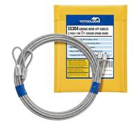 YoToolGDS 304 Stainless Steel Garage Door Lift Cables - 8.6Ft x 1/8in (2 Pack) | for 7ft Doors with Torsion Springs | True Rustproof, Easy DIY Replacement