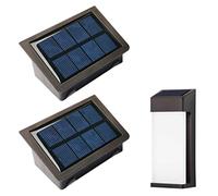 Yotopow Solar Light Replacement Top for Outdoor Fence Lights and Wall Lights, Solar Light Inserts 10Lumens Waterproof (2 Pack)