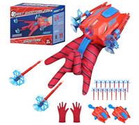 YOTOY 2 PCS Spider Web Shooter Toy for Kids 3-8 Year Old: Spidey Gloves Web Shooter Set Toys for Boys Kids Gifts for 3 4 5 6 7 8 Years Old Boy Girls Birthday Toy Friends Party Costume Cosplay Toy Game
