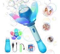 YOTOY Toys for 3 4 5 6 7 8 9 10 Year Old Girls Kids: Flower Bubble Wand Machine for Toddlers Birthday Gifts for 3-8 Years Old Kids Lotus Bubble Blower Maker Party Weddings Garden Games Outdoor Toy