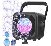 YOTOY Toys for 3-8 Year Old Boys Girls: Portable Bubble Machine with Cool Light Party Gift for 3 4 5 6 7 8 Years Old Kids Adults Birthday Wedding Bubble Blower Maker Bath Indoor Outdoor Bubble Toy