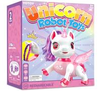 YOTOY Toys for 3-8 Year Old Girls Kids: Remote Control Unicorn Robot Gifts for Age 3 4 5 6 7 8 Years Old Boy Birthday Presents Unicorn Toy for Girls Alive Robot Pets STEM Toys RC Robo