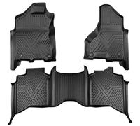 YOTRUTH Floor Mats for Ram 1500 2500 3500 Crew Cab (2013-2018) & Ram 1500 Classic (2019-2024) | Front & Rear Floor Liners | Fit with Cargo Liners | All-Weather Truck Accessories