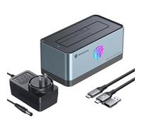 Yottamaster USB 3.0 Hard Drive Docking Station for 2.5/3.5 Inch SATA HDD/SSD, Supports 18TB, Aluminium, Tool-Free Design, Compatible with PC, Laptop, Smart TV, Router, PS4
