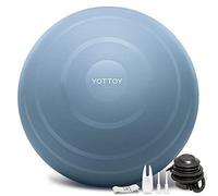 YOTTOY Anti-Burst Exercise Ball for Working Out, Yoga Ball for Pregnancy,Extra Thick Workout Ball for Physical Therapy,Stability Ball for Ball Chair Fitness with Pump (Blue, 30IN/68-75cm)