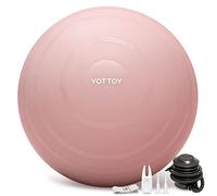YOTTOY Anti-Burst Exercise Ball for Working Out, Yoga Ball for Pregnancy,Extra Thick Workout Ball for Physical Therapy,Stability Ball for Ball Chair Fitness with Pump