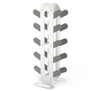 YOTTOY Compact Dumbbell Rack-Weight Rack for Home Gym, Sturdy Weight Holder for Dumbbells, Small Weight Rack for Weights & Dumbbell Rack Stand Only (White, 5-Tier)
