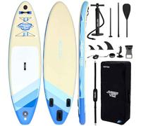 YOTTOY Inflatable Stand Up Paddle Board,Stable Lightweight 10'5" SUP with Non-Slip EVA Deck, Premium Paddleboard Accessories, Three-Fin System & Carry Bag,All-Around Inflatable SUP (Sky Blue)