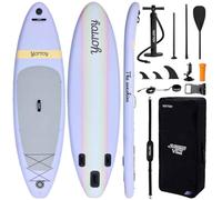 YOTTOY Inflatable Stand Up Paddle Board,Stable Lightweight 10'5" SUP with Non-Slip EVA Deck, Premium Paddleboard Accessories, Three-Fin System & Carry Bag,All-Around Inflatable SUP (Roland Purple)