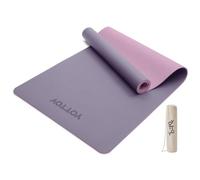 YOTTOY Purple Non-Slip Hot Yoga Mat with Anti-Tear Design and Friendly Natural Rubber Yoga Mat with Strap and Bag