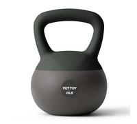 YOTTOY Soft Kettlebell, Set for Strength Training Kettlebells & Home Workouts, Soft-Sided Cushioned Base, Wide-Handle - Ideal for Men, Women, & Beginners (Green, 25LB)