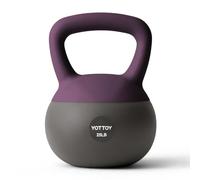 YOTTOY Soft Kettlebell, Set for Strength Training Kettlebells & Home Workouts, Soft-Sided Cushioned Base, Wide-Handle - Ideal for Men, Women, & Beginners (Purple, 25LB)