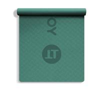 YOTTOY Thick Yoga Mat for Home Workout,72"x24"x1/3" Non-Slip Exercise Fitness Yoga Mats,Eco-Friendly TPE Exercise Mats for Home Workout with strap (Green, 72"x 32"x1/3")