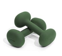 YOTTOY Weights Dumbbells Set,2-15 Pound Dumbbells Set of 2, Non-Slip Hand Weights for Home Workouts, Portable Strength Training Neoprene dumbbells (Green, 5LB-Pair)
